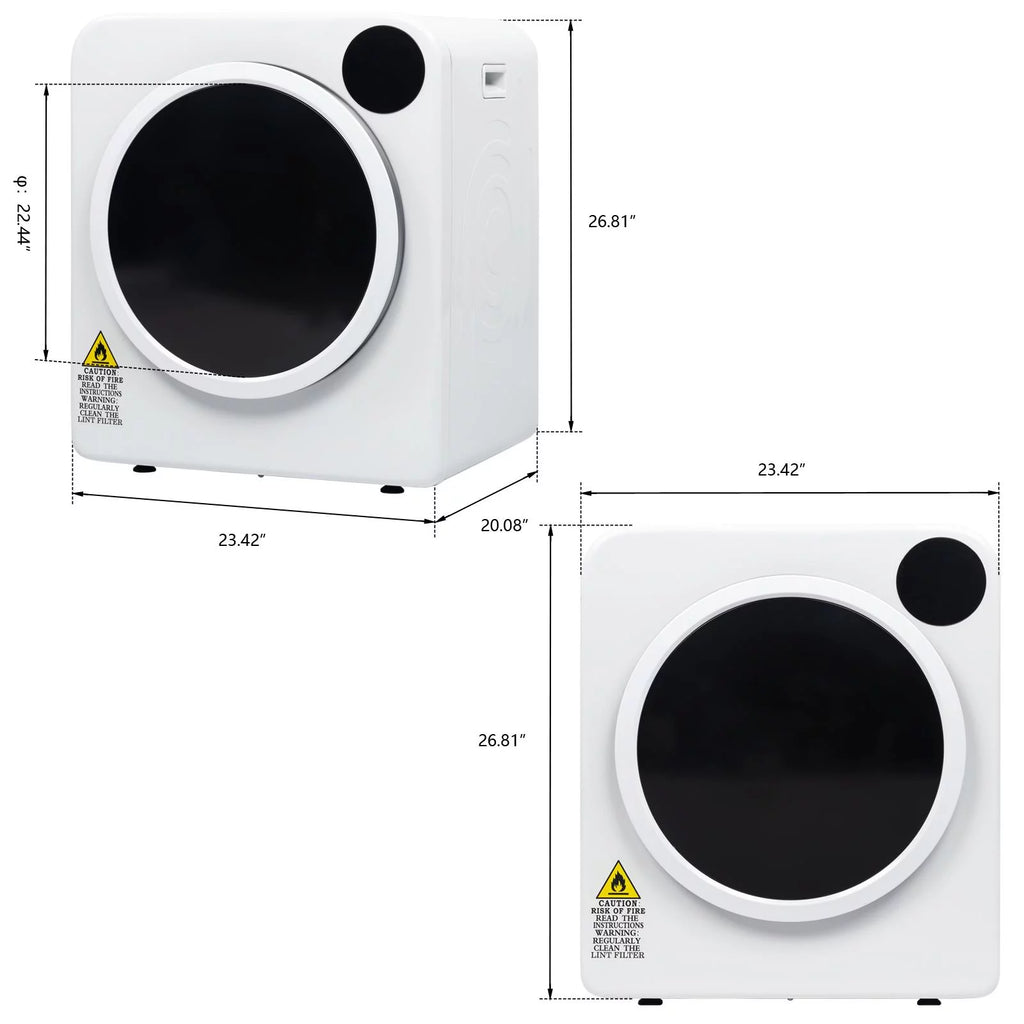 Electric Tumble Laundry Dryer Stainless Steel Tub 13.2 lbs P690878