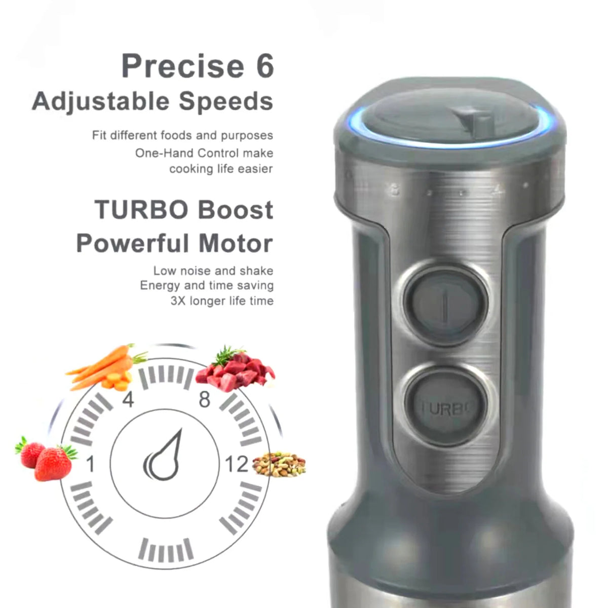 Handheld Electric Food Blender with Container Z9241