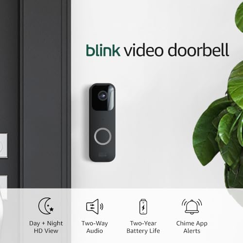Black Video Doorbell with Sync Module 2 S66655