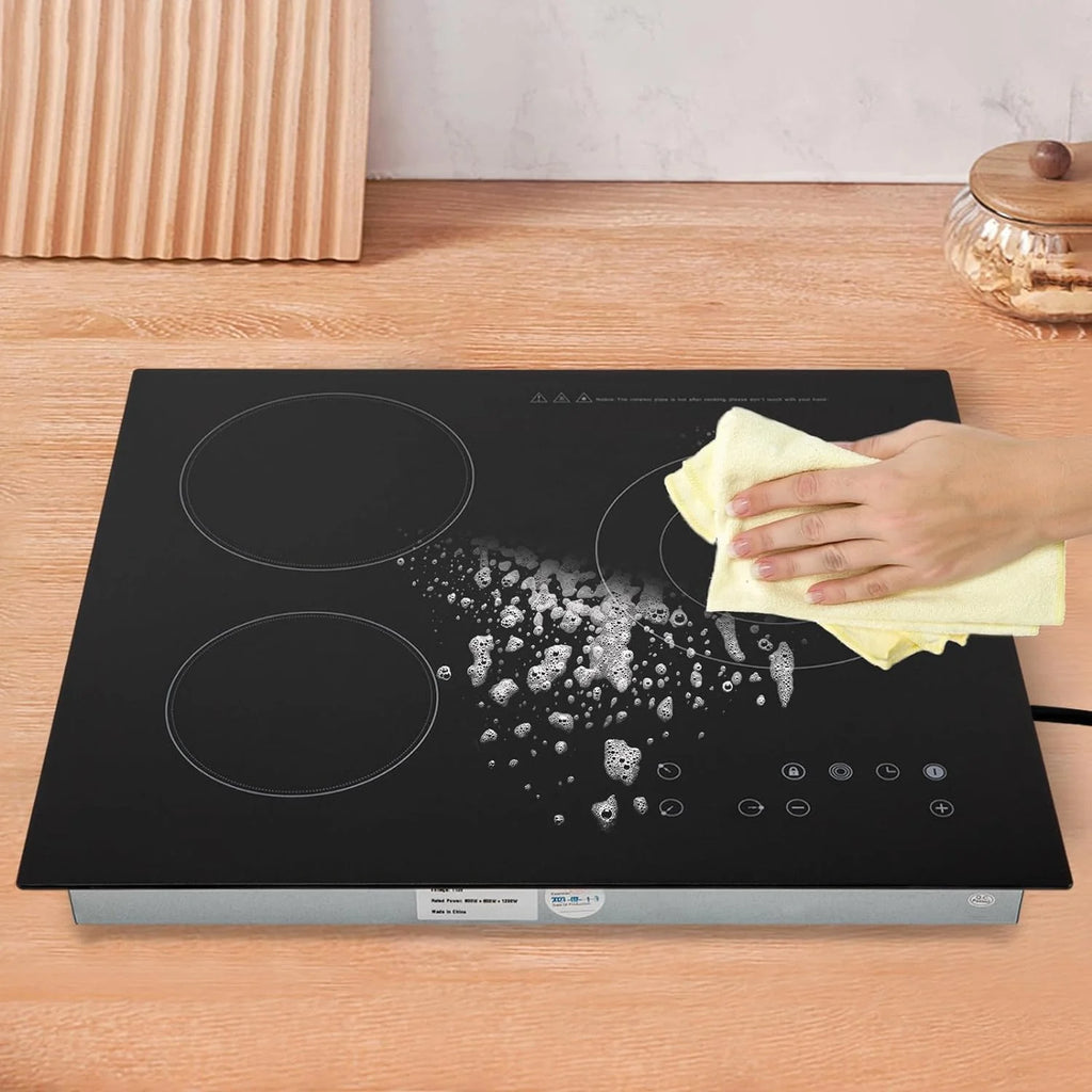 2600W 110V Portable Induction Cooktop 3 Burners Touch Control Countertop B938