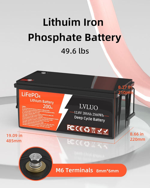 12v 200ah Lithium Deep Cycle Battery N617513
