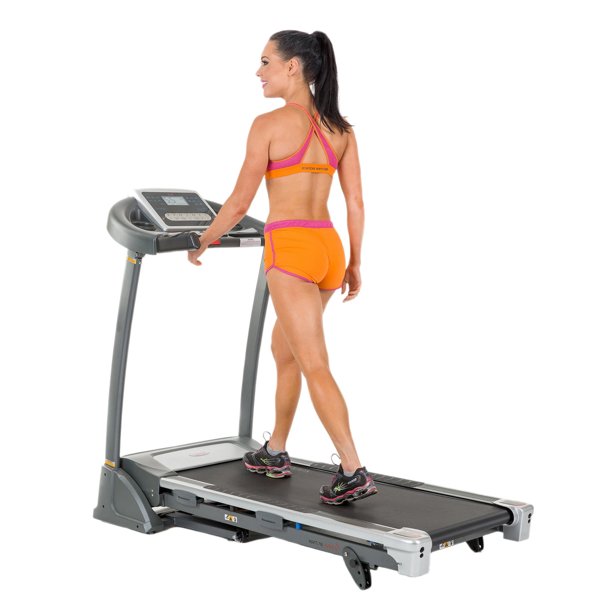 Foldable Electric Treadmill with Manual Incline H659