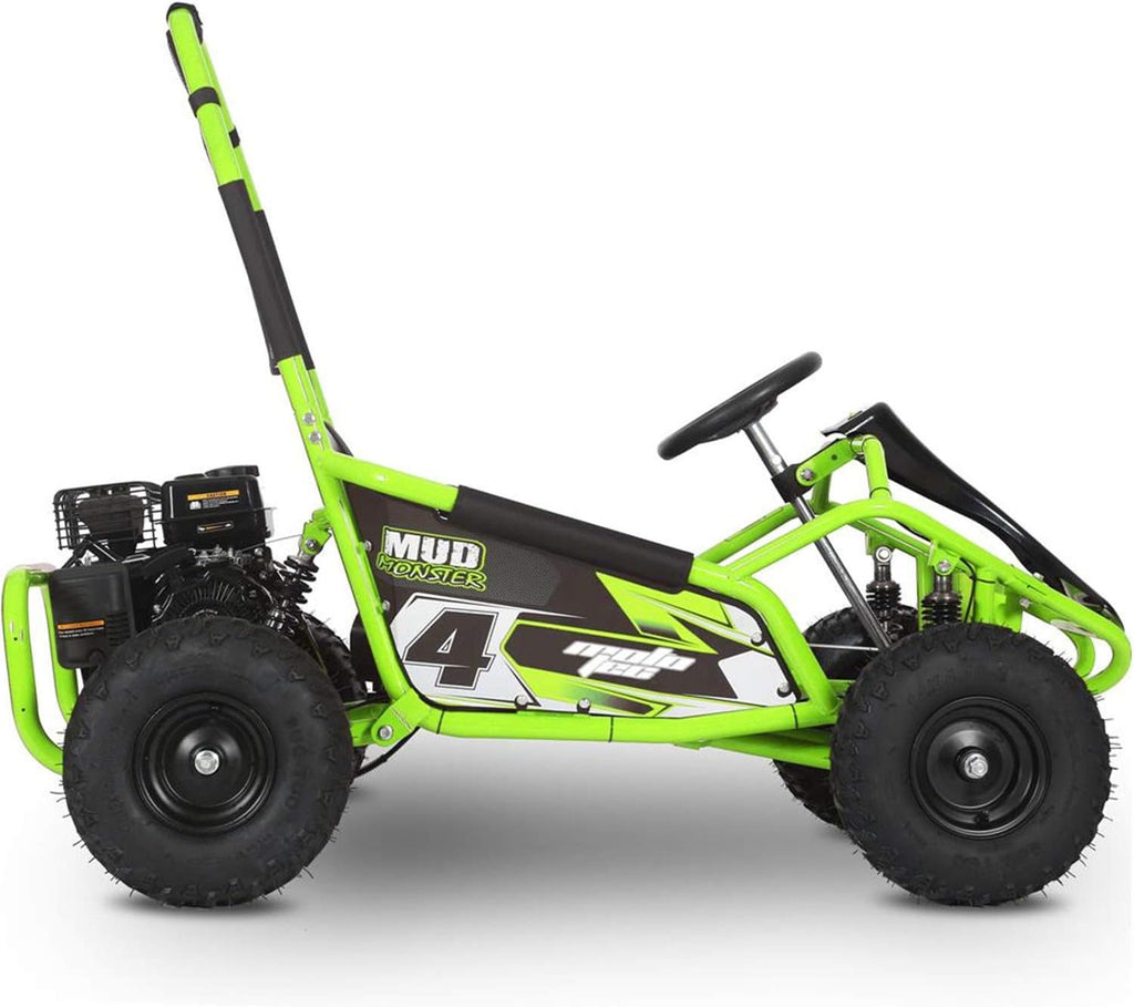98cc Full Suspension Green Go Kart Y898