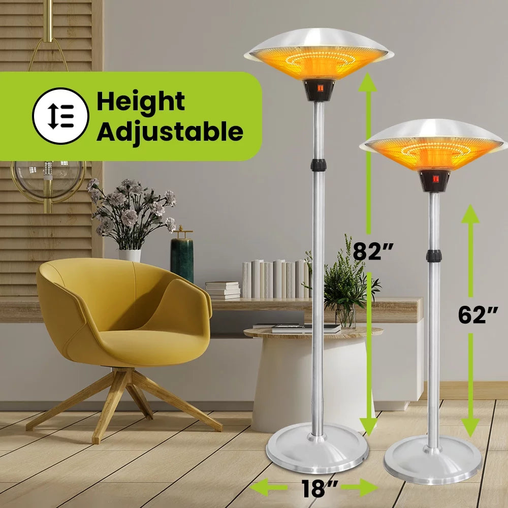 1500W Stainless Steel Patio Electric Heater Q29139