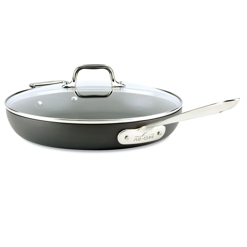12-Inch Hard Anodized Nonstick Fry Pan with lid V936