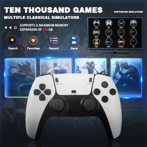 Wireless Retro Game Console with 20000+ Games, 64G, 9 Emulators, Dual Controllers O1790