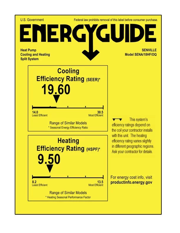 18000 BTU White Mini Split Air Conditioner Heat Pump T4583