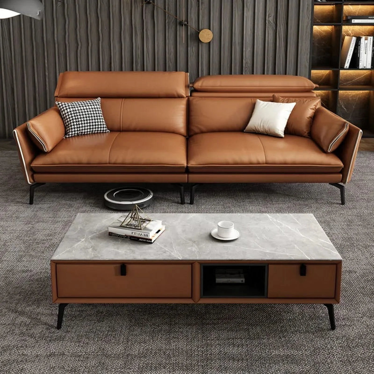 Leather Living Room Sofa Armchair H74617