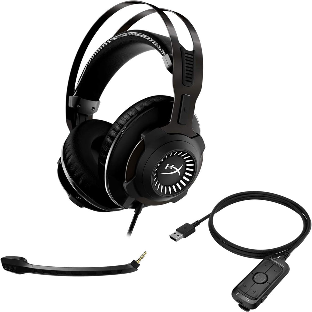 Gaming Headset with 7.1 Surround Sound, Memory Foam, Leatherette, Steel Frame, Detachable Microphone L110626