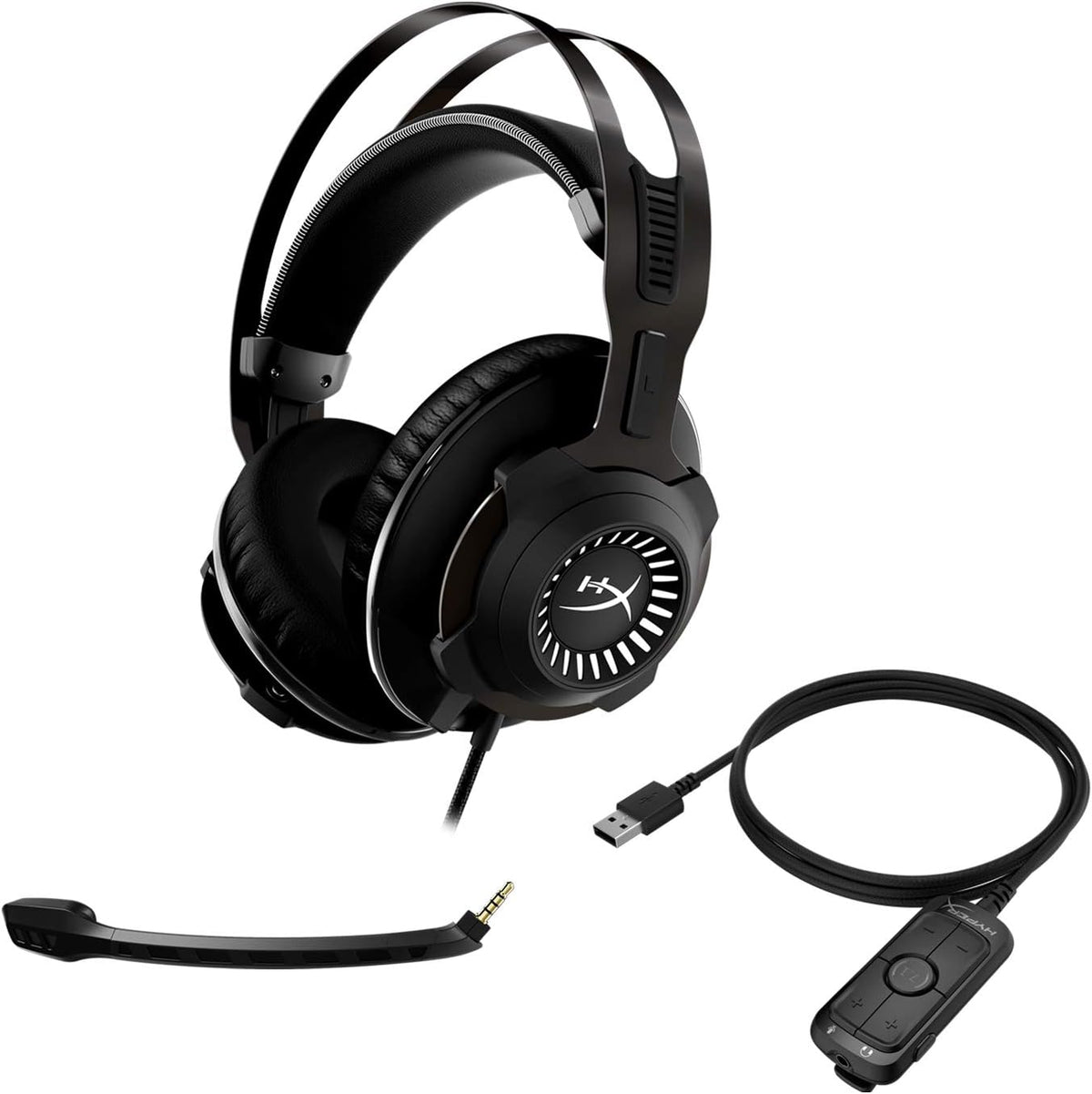Gaming Headset with 7.1 Surround Sound, Memory Foam, Leatherette, Steel Frame, Detachable Microphone L110626