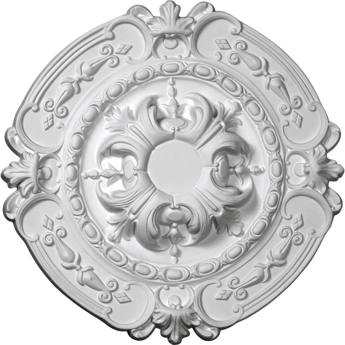 16 3/8 inch x 1 3/4 inch Hand-Painted Ceiling Medallion X5632