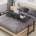Over-Bed Tables with Wheels Height and Length Adjustable Rolling Mobile Laptop Cart Desk T225
