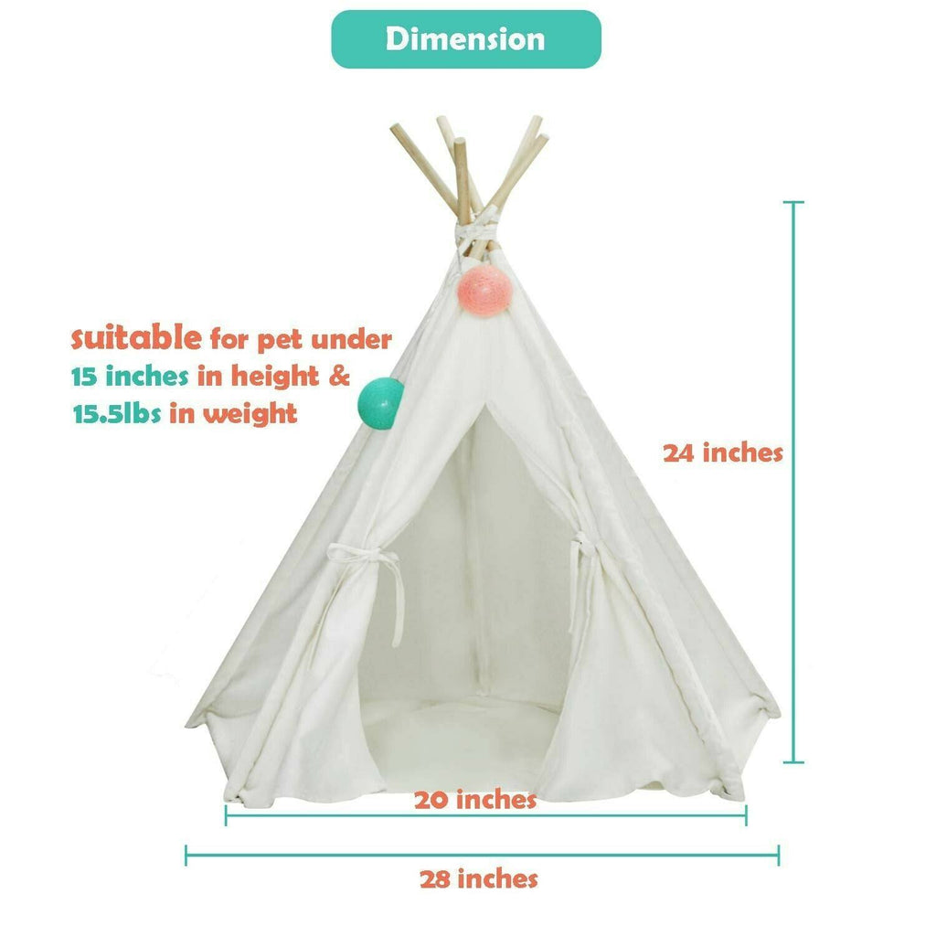 Foldable Cotton Canvas Pet Bed W889409