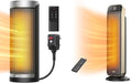 70° Oscillating 25" Portable Space Heater with Remote I760
