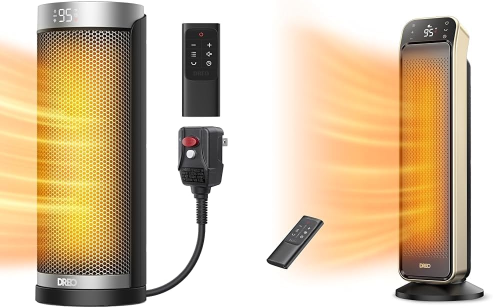 70° Oscillating 25" Portable Space Heater with Remote I760