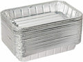 50 Pack Small Disposable Aluminum Broiler Pan L568484