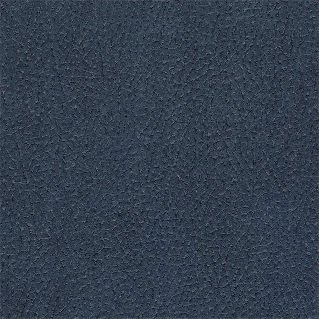 Blue Microfiber Accent Chair with Pull Out Ottoman K123221