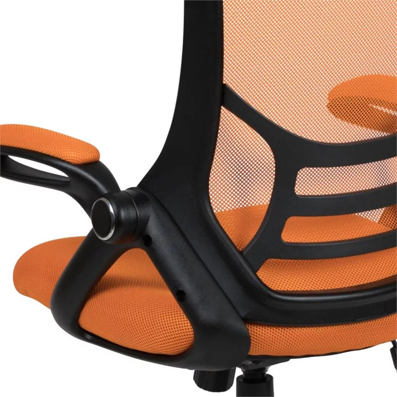 Orange Ergonomic Mesh Office Swivel Chair A8263