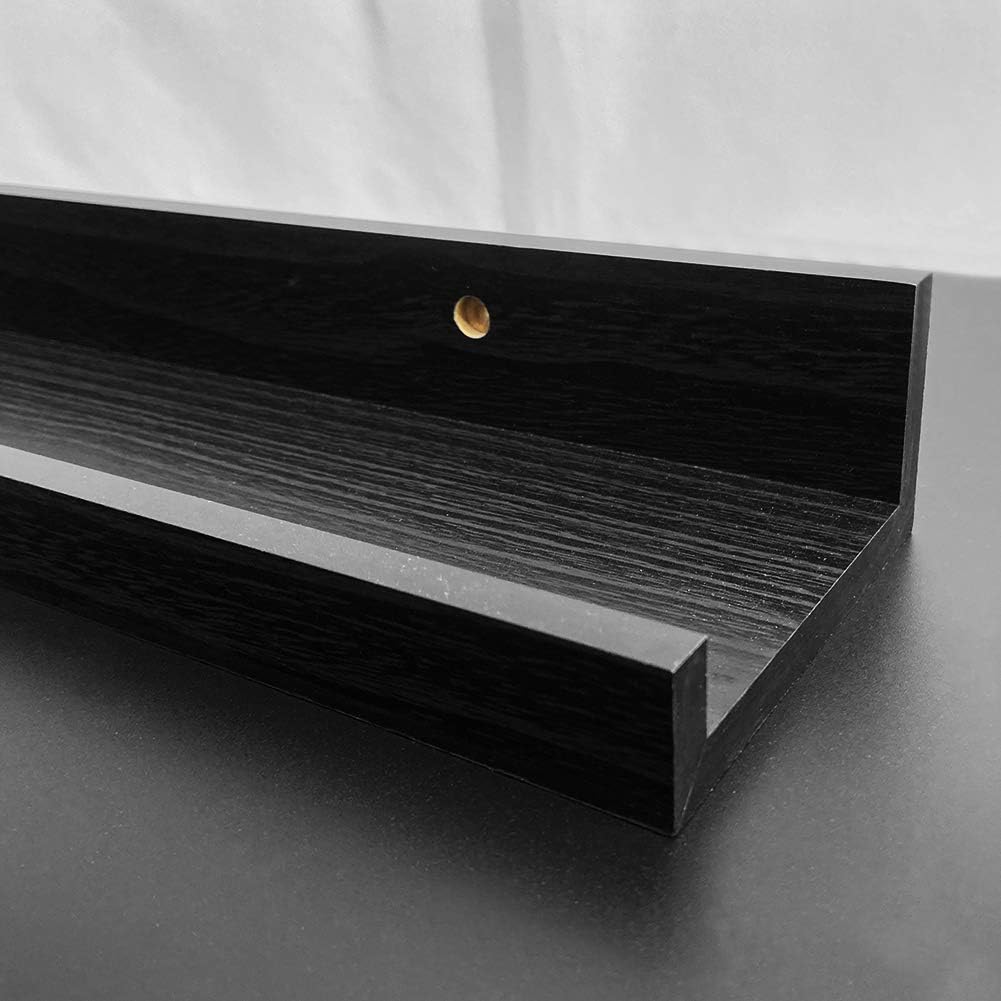 47 Inch Black Floating Shelf Set of 3 J3824