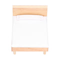 Wooden Double Bed for Dollhouse Decoration F1077