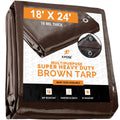 Brown Poly Tarps 18 x 24 Z992928