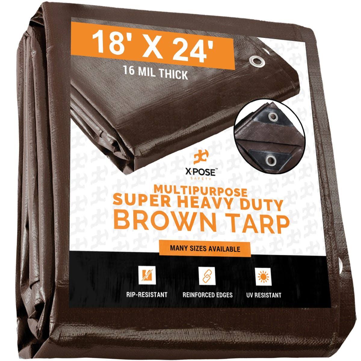 Brown Poly Tarps 18 x 24 Z992928