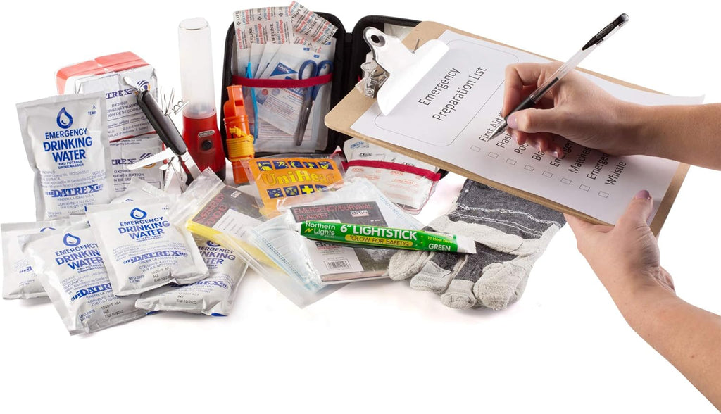 72 Hour Emergency Survival Kit in Red Backpack W169870