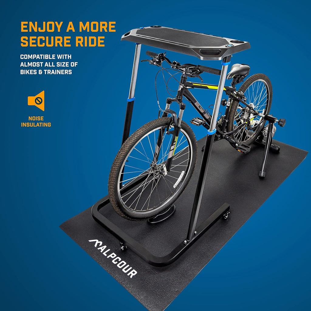 Bike Trainer Mat 36”x78” Water-resistant Anti-slip Noise Insulation D438