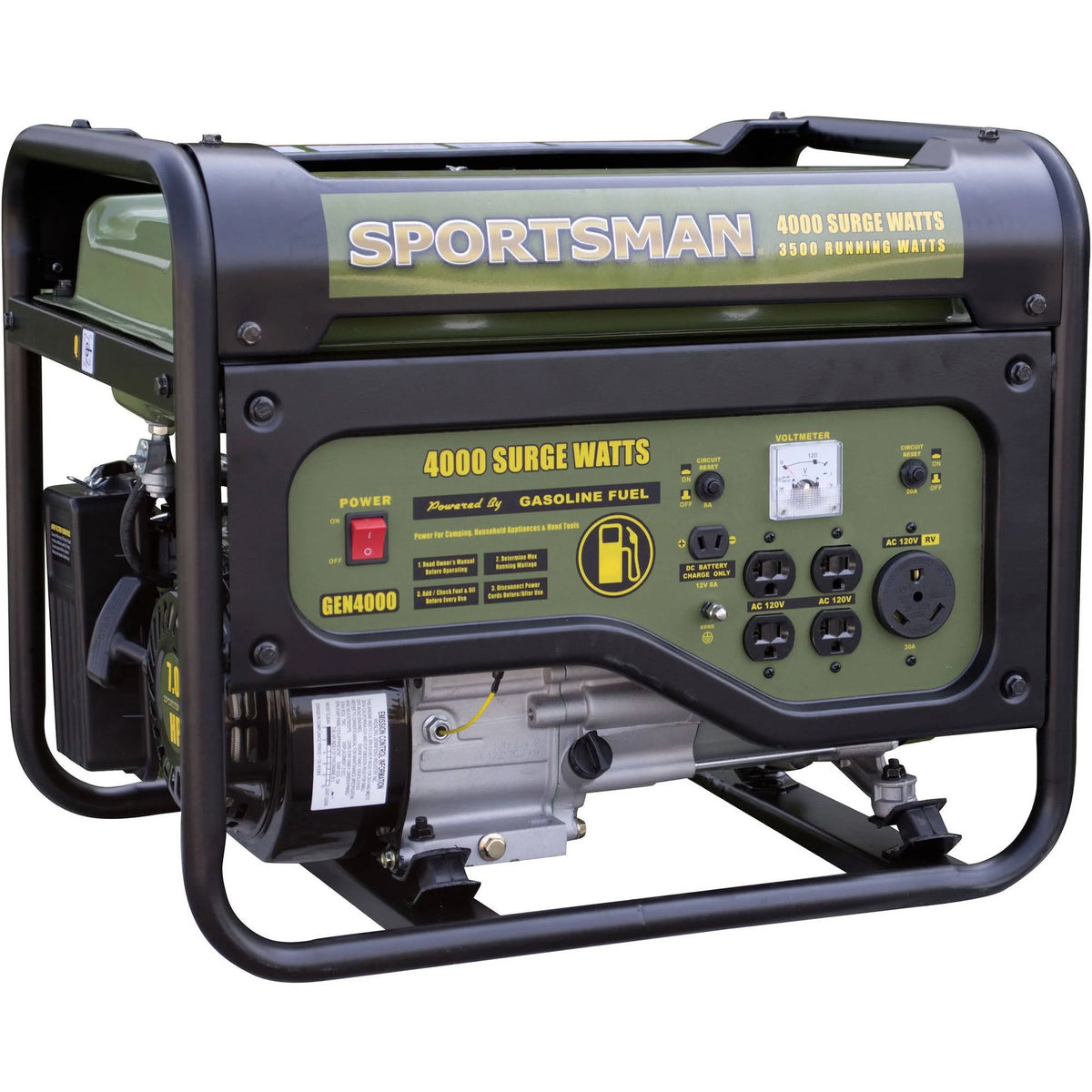 4000W Portable Gasoline Generator W107