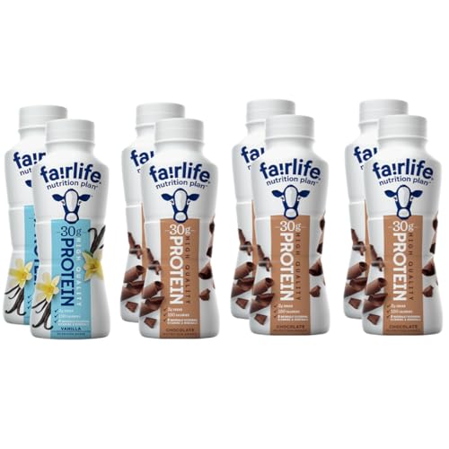 High Protein Shake Variety Pack - Chocolate & Vanilla - 11.5 Fl Oz (8 Pack) X829