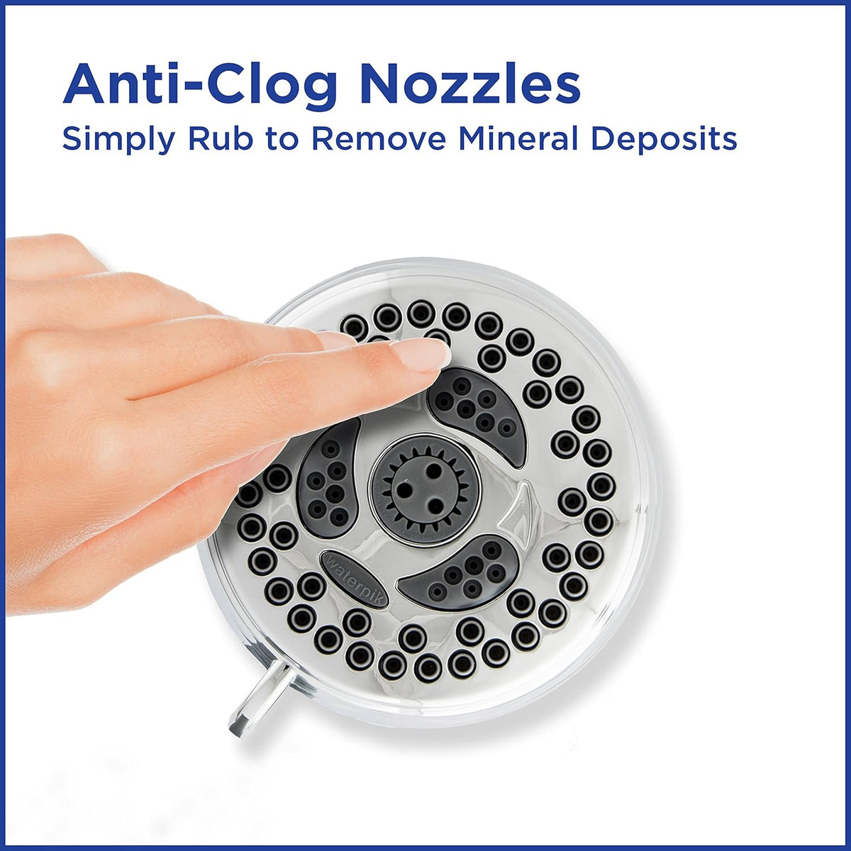 Chrome 6 Mode Adjustable Shower Head 1.8 GPM Pack of 2 V66654