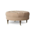 Black Walnut Brass Cocktail Ottoman B521