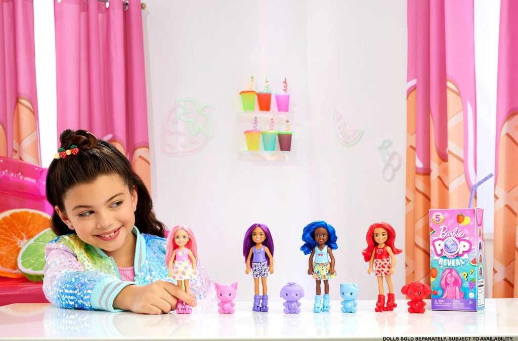 Chelsea Doll with 5 Surprises Including Pop-It Pet, Scent & Color Change T7981