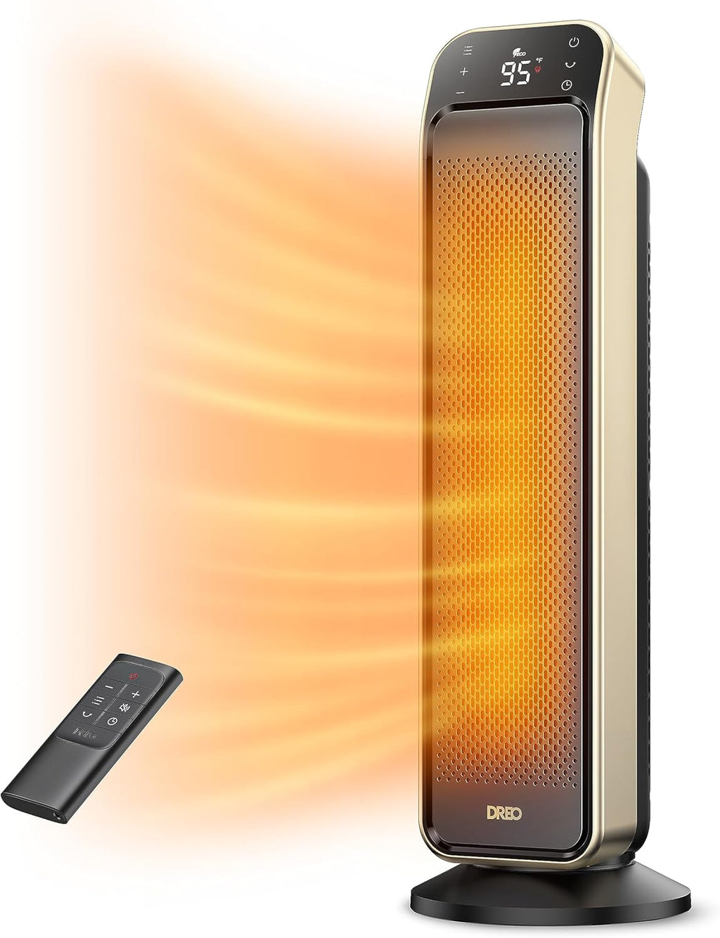 70° Oscillating 25" Portable Space Heater with Remote I760