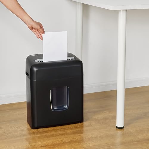 6 Sheet Micro Cut Paper Shredder, Black Q20818