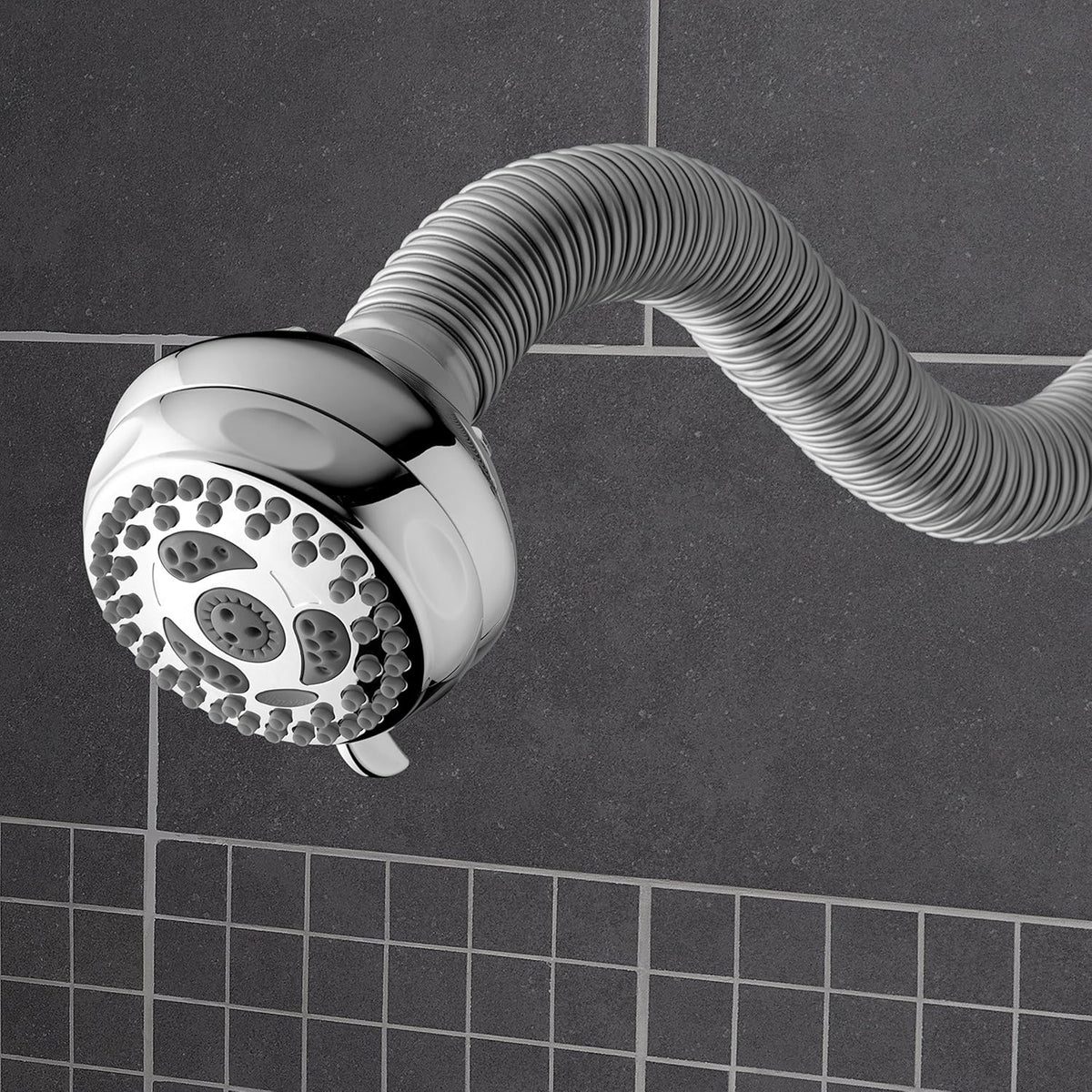Chrome 6 Mode Adjustable Shower Head 1.8 GPM Pack of 2 V66654