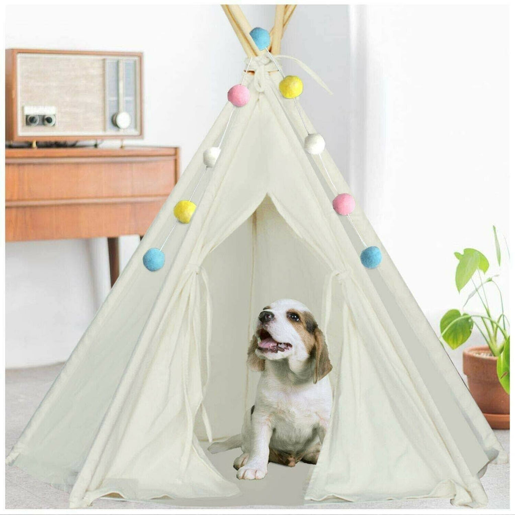 Foldable Cotton Canvas Pet Bed W889409
