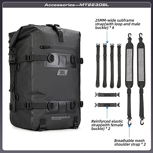 Motorcycle Tail Bag Waterproof Saddle Pannier Bag M663108