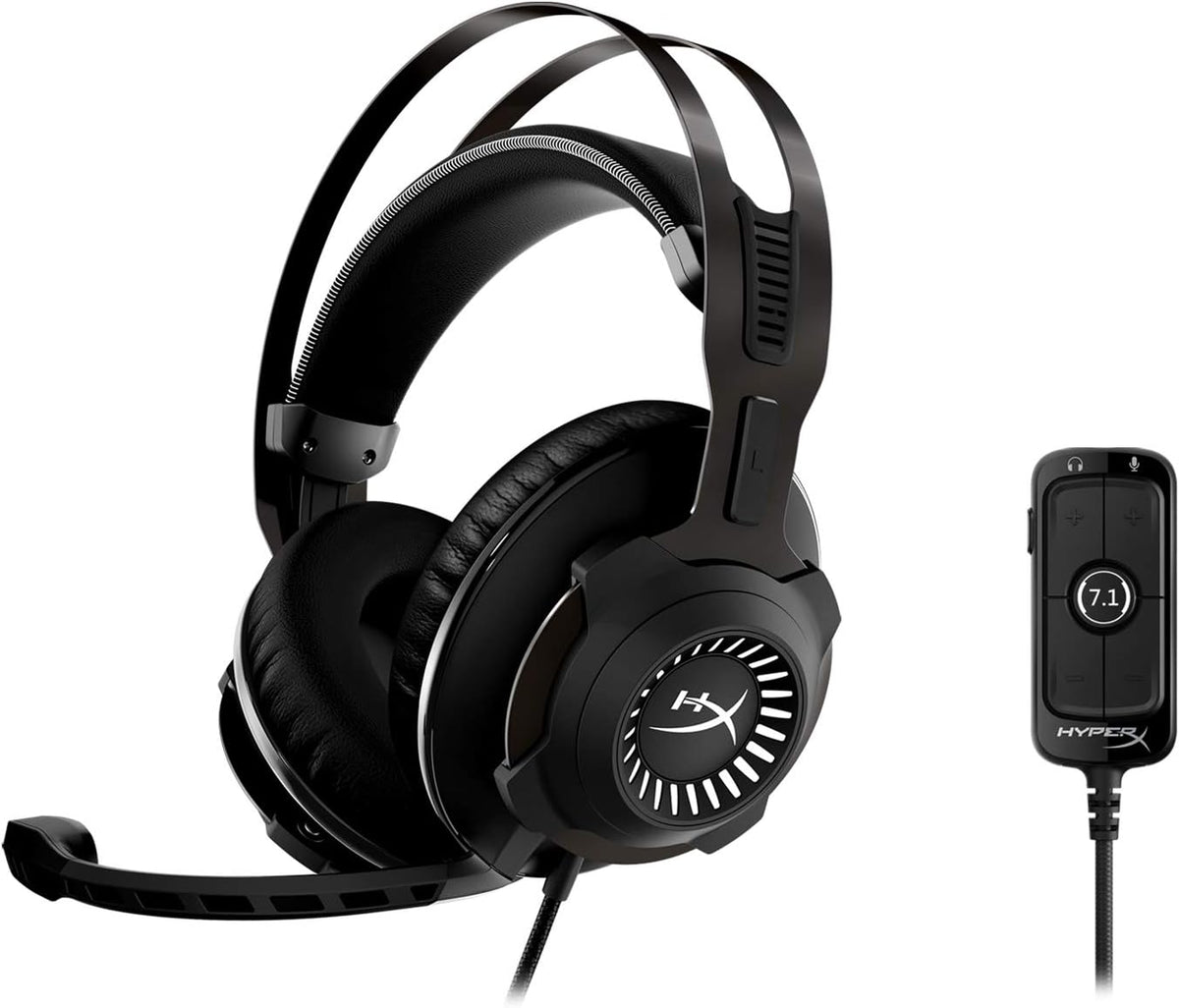 Gaming Headset with 7.1 Surround Sound, Memory Foam, Leatherette, Steel Frame, Detachable Microphone L110626