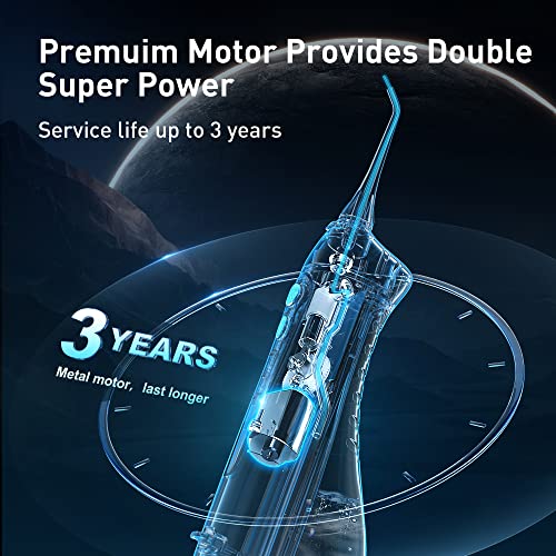 Portable Cordless Oral Irrigator 300ML Rechargeable IPX7 Waterproof Electric Water Flosser G38198