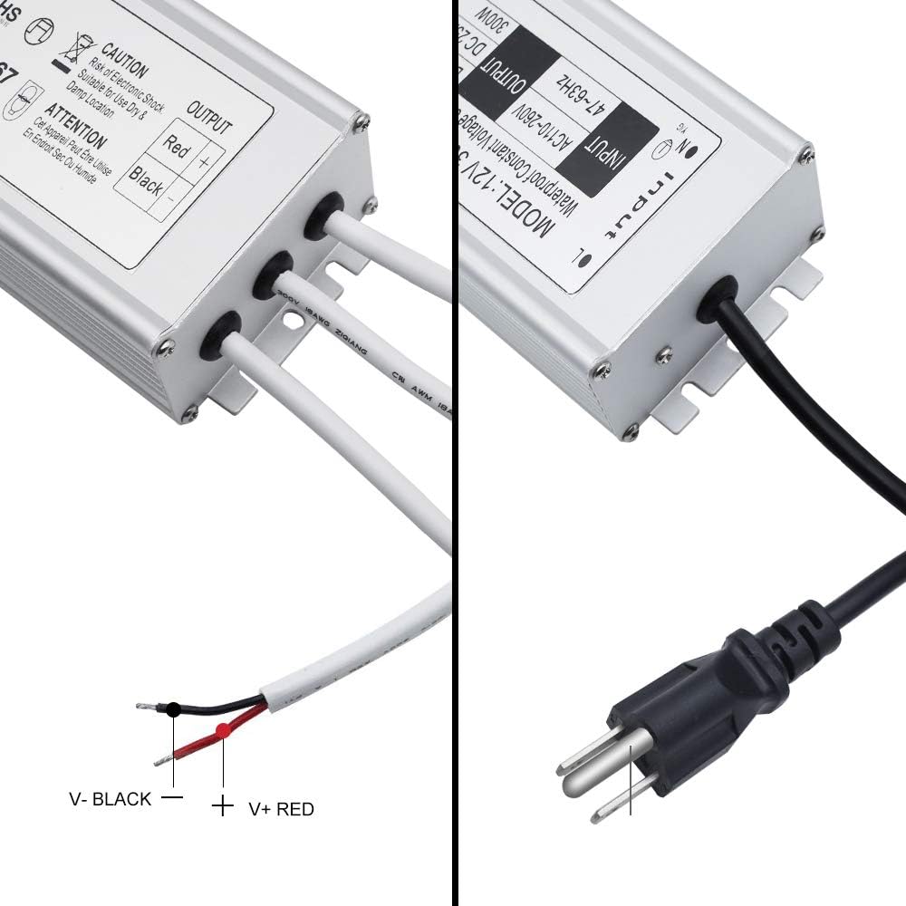 Waterproof IP67 LED Power Supply 300W 110V AC to 12V DC M170766