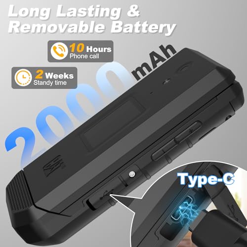 S22 Smart Flip Phone Unlocked 16GB 2.8 Touchscreen Rugged Cell Phone Android 11 IP68 Water Resistant 4G LTE GSM J2152