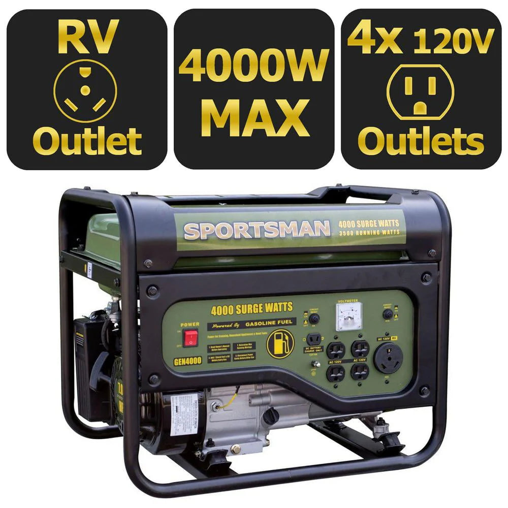 4000W Portable Gasoline Generator W107