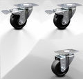 Soft Rubber Caster Set of 4 with Brakes N54890