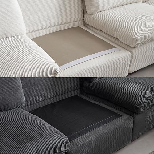 Oversized Modular 6 Seaters Cloud Sectional Sofa with Reversible Chaises R313