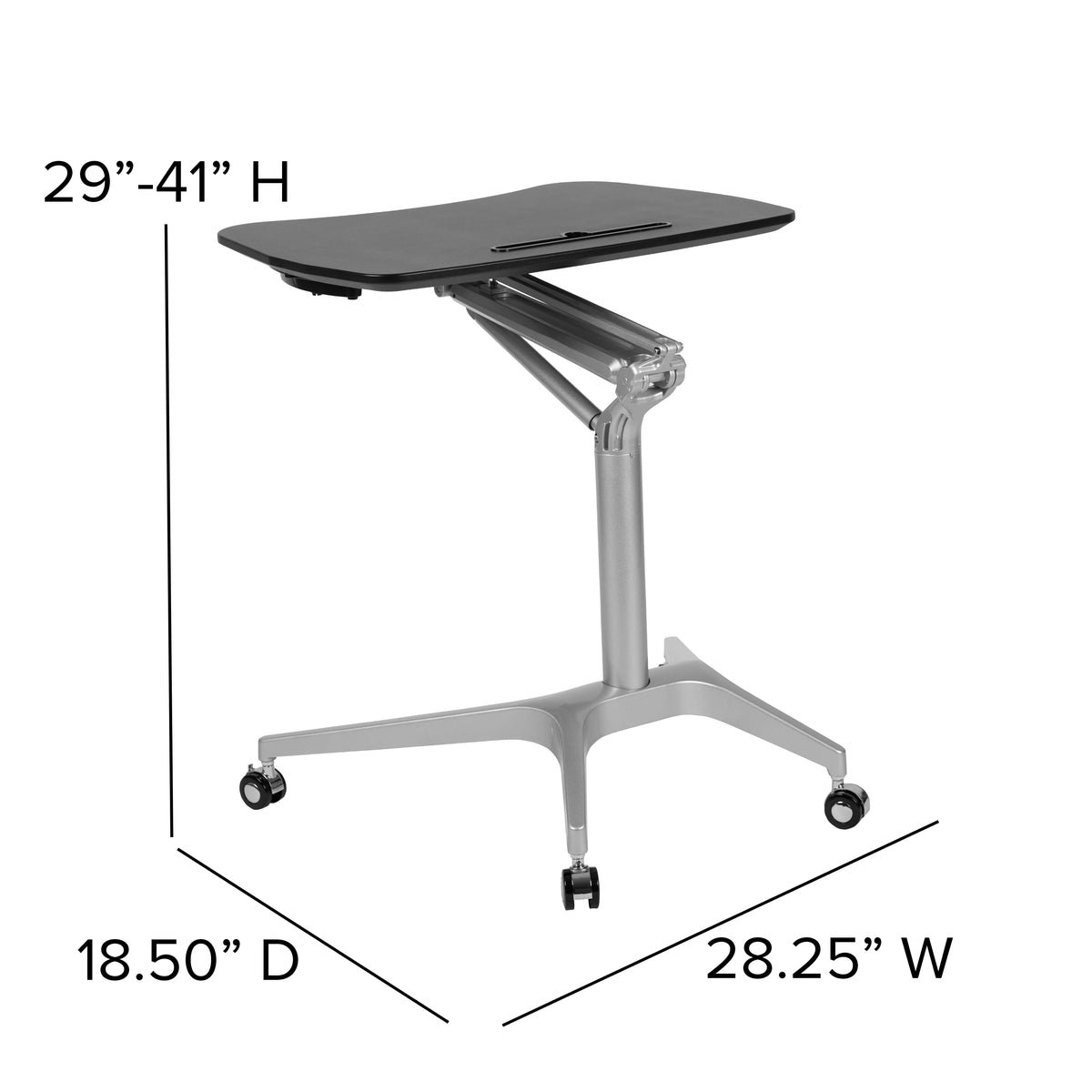 Black Ergonomic Standing Desk Q107
