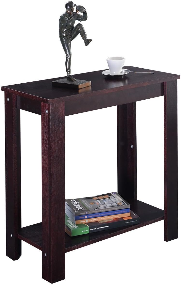 Espresso Wooden End Table X480682