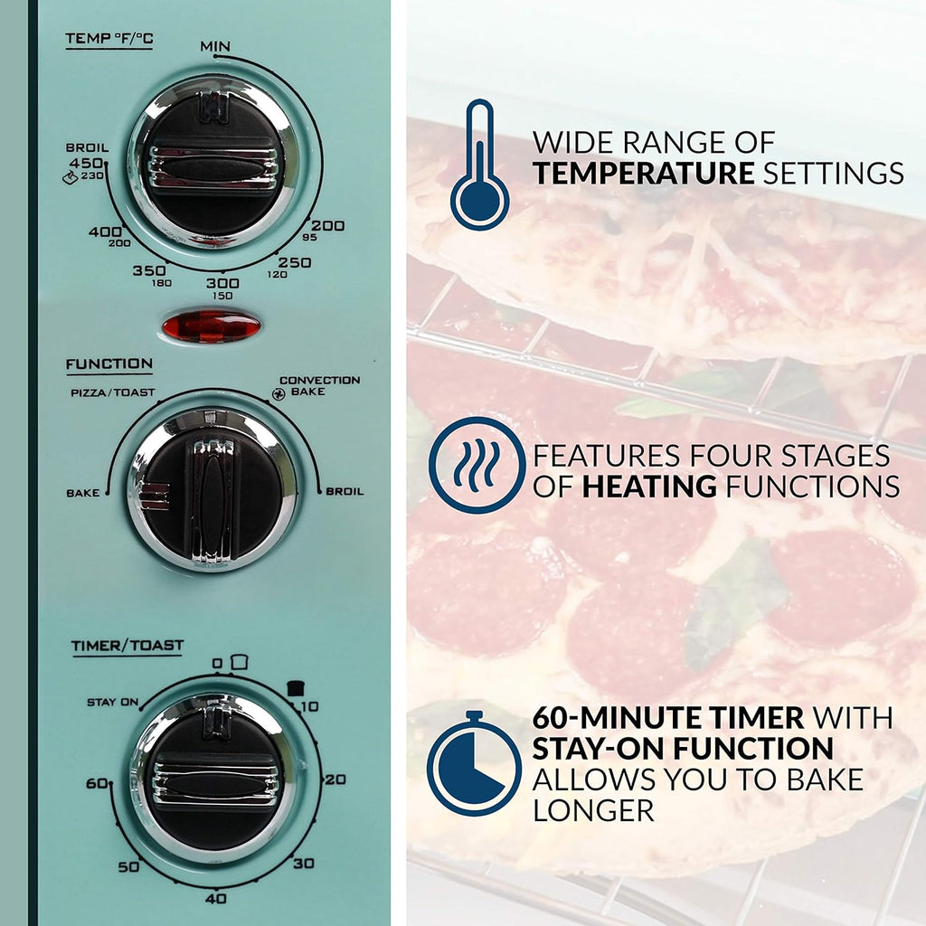 0.7-Cu. Ft. Retro Convection Toaster Oven D39579