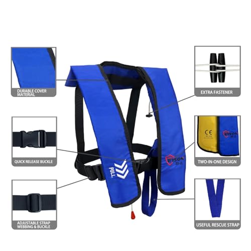 Blue Auto Inflatable Life Jacket B51740