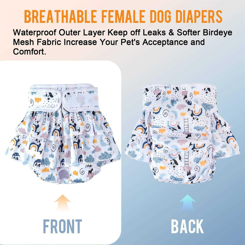 Washable Dog Diapers Female 3 Pack Reusable Puppy Diapers Z8951
